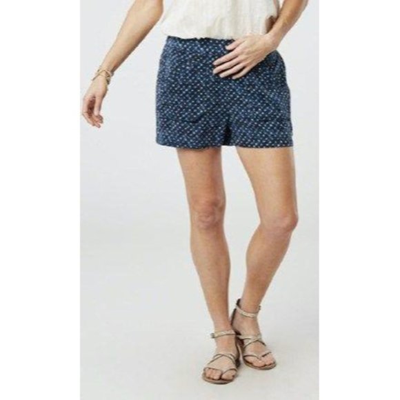 Carve Designs Jamie Shorts Blue Shibori Dots NWT - Picture 1 of 5